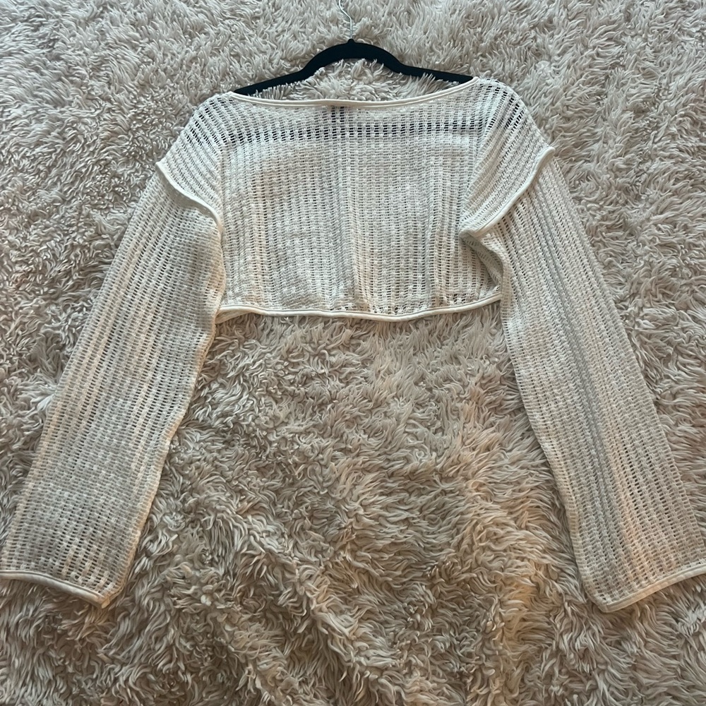 Princess Polly Cropped White Long Sleeve - Picture 5 of 6